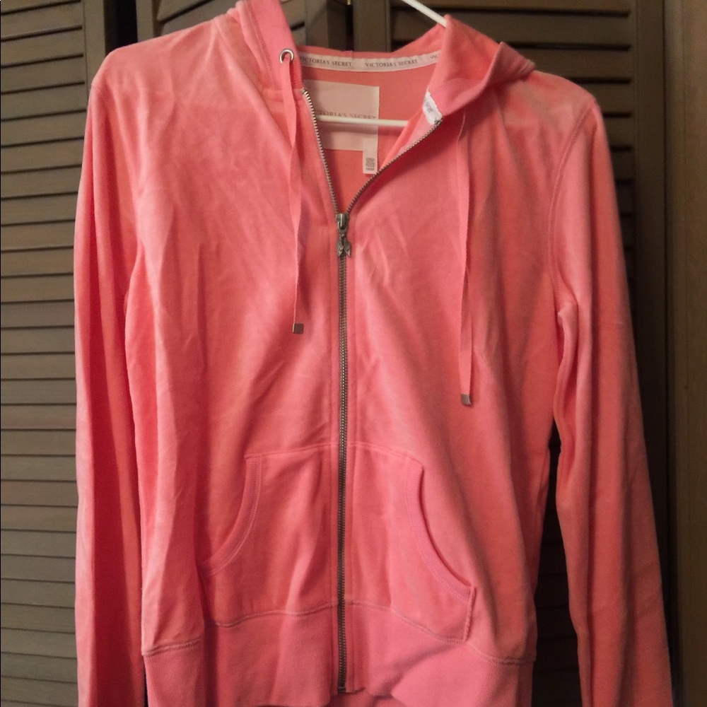 Coral Velour Set from Victoria Secret.